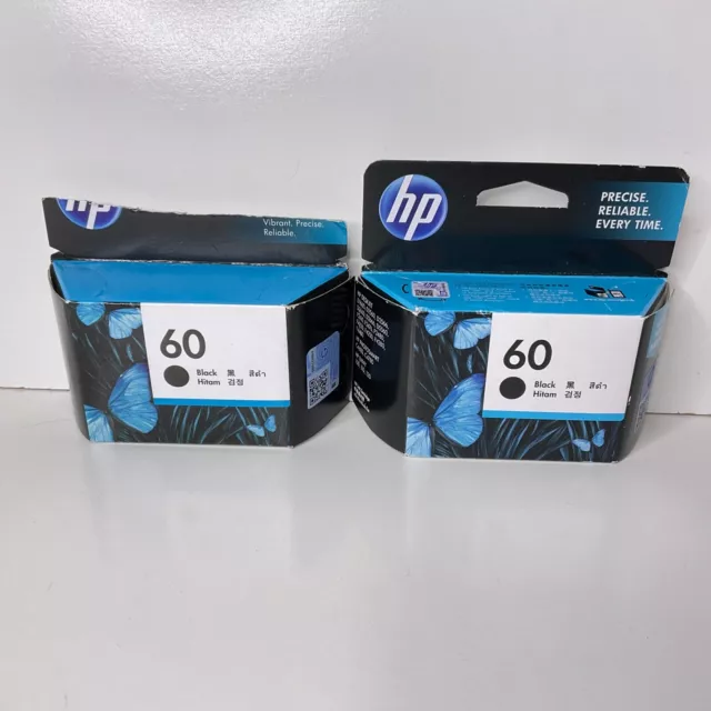 HP 60 Black Ink Cartridge Genuine Brand New Expired 2020 2022