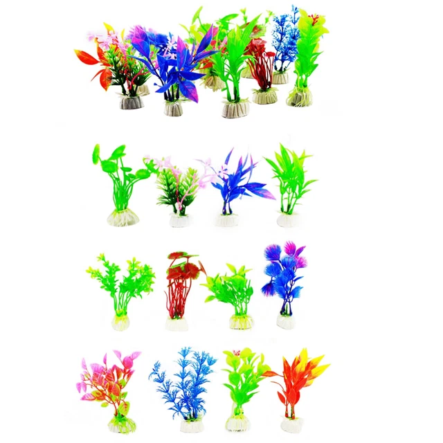 20 Stücke Gefälschte Aquarium Ornament Pflanzen Lebendige Aquarium Simulation Wa
