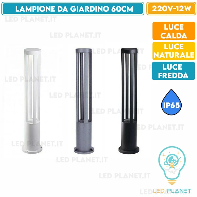 Palo 100cm Lampione Giardino Esterno Lampada E27 Led Lampioncino - Foto 8