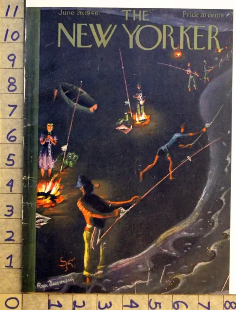 1948 Fishing Tartan Scottish Cameron Lochiel Duvoisin Art New Yorker Cv Fc2018]