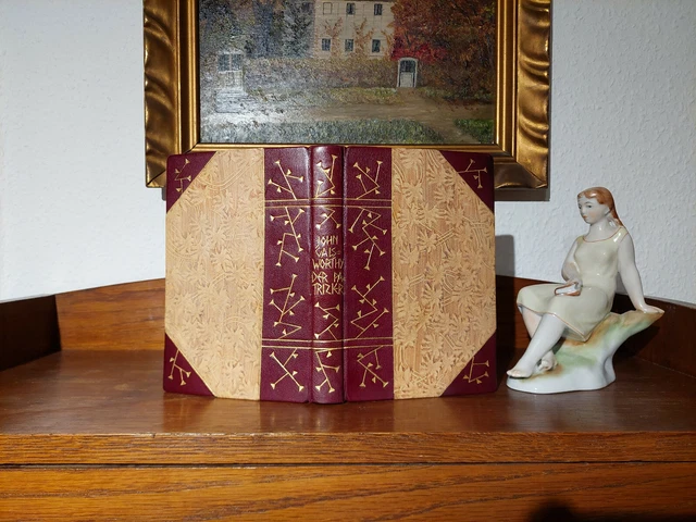 JOHN GALSWORTHY Der Patrizier LUXUSAUSGABE Schöner LEDER HANDEINBAND Buchbinder