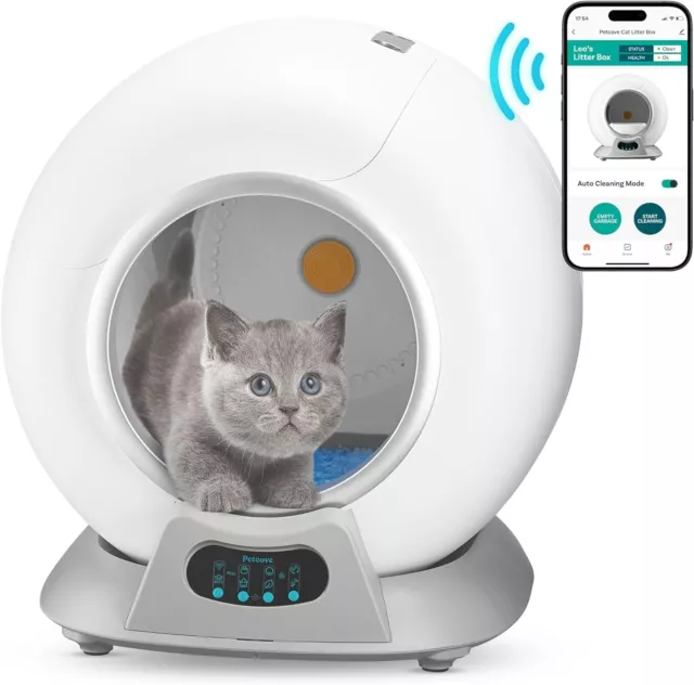 PetCove Self-Cleaning Cat Litter Box - APP Control