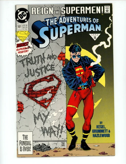 Adventures of Superman #501 1993 VF/NM Karl Kesel Tom Grummett DC Superboy