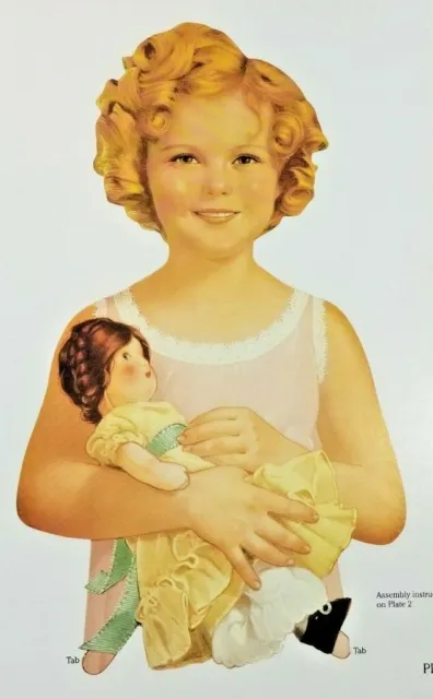 Authentic Classic Shirley Temple Paper Dolls in Full Color - NOS