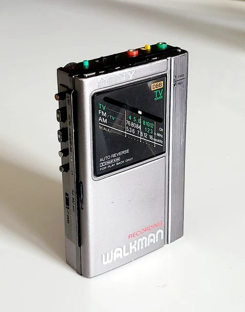 SONY RECORDING WALKMAN Radio cassette Corder player WMF404 Working