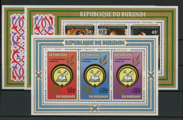 1977, Burundi, Bl. 105 A u.a., ** - 1795166