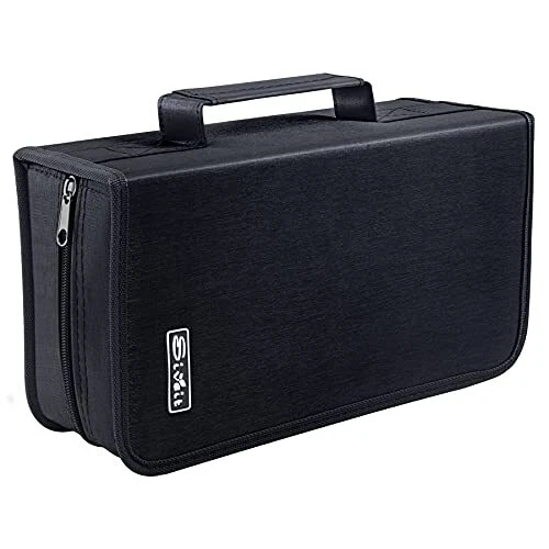 DVD Case 128 Capacity CD/DVD Case Wallet Binder Storage Holder Booklet for Ca...