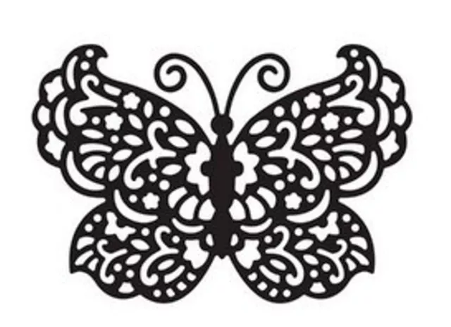 Die-versions - Pretty Wings Butterfly die - for use in most die cutting systems