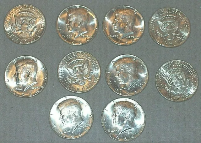 1964 USA Mezzo Dollaro Kennedy Argento 900 qFDC Half Dollar America,silver coin 3