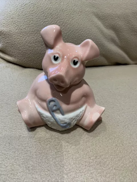 Natwest Baby Pig Piggy Bank Wade England Collectible