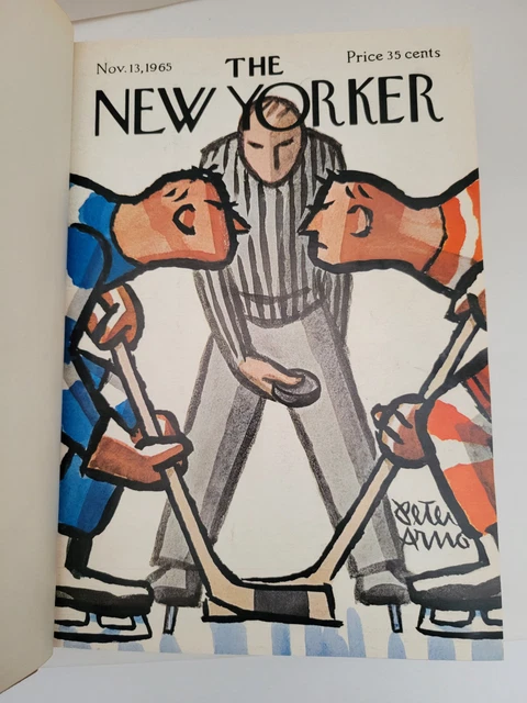 New Yorker Nov-Dec 1965 Bound Volume #41 7 Issues Peter Arno Cover Great Ads