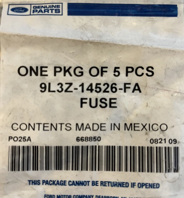 NEW OEM GENUINE Ford Fuses Relay Mini Fuses5x. 9L3Z14526FA 20.00