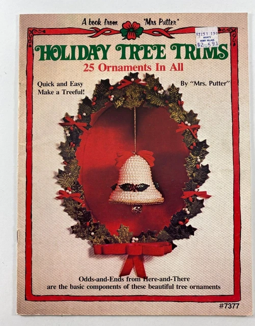 Un libro de la señora Putter adornos de árbol navideño 25 adornos y todas las artesanías navideñas