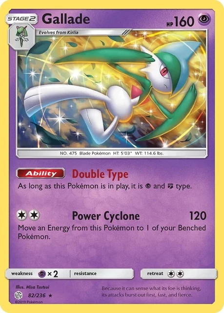 Pokémon TCG Gallade Sun & Moon - Cosmic Eclipse 82/236 Holo Holo Rare