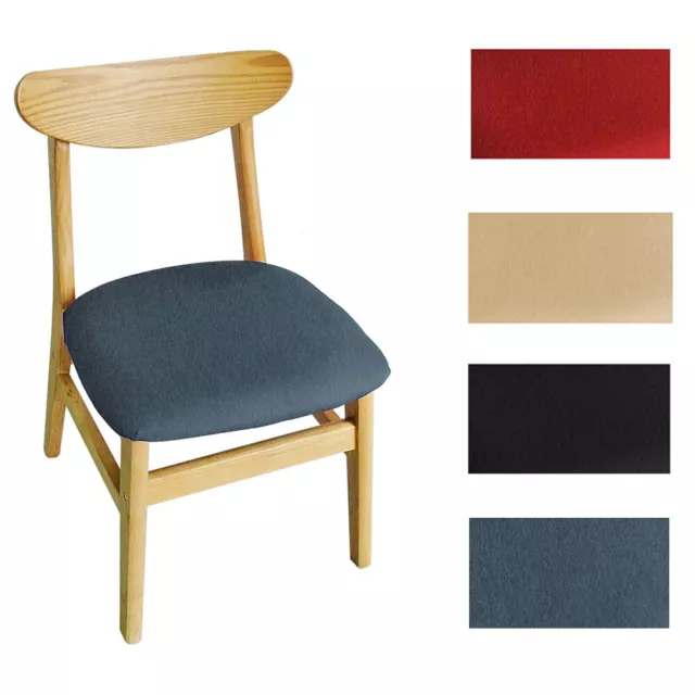 2/4/6PCS Home Dining Chair Seat Covers Soft Removable Elastic Stretch Slipcovers