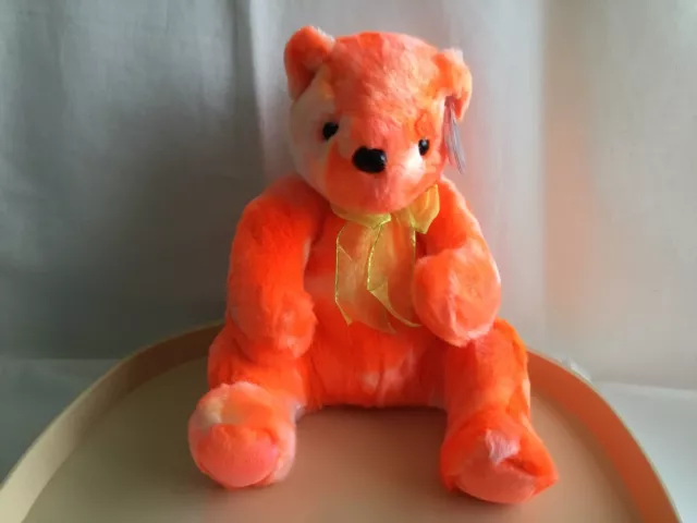 Ty Beanie Buddy Tangerine - Orangenbär - Neuwertig - Ausverkauft Mit Etikett. 2001