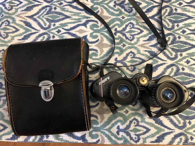 Empire Model 240 Binoculars 7X35 Wide Angle Lightweight Field Glasses w/Case