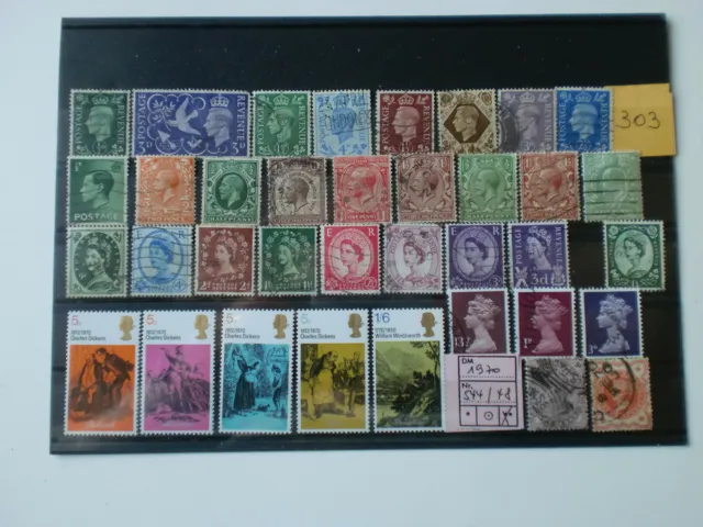 303 ) Briefmarken Grossbritannien – 1970 mi 544/48 + lot ältere