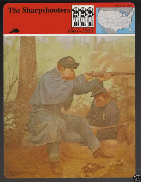 THE SHARPSHOOTERS Union Snipers U.S. Civil War Berdan 1979 STORY OF AMERICA CARD