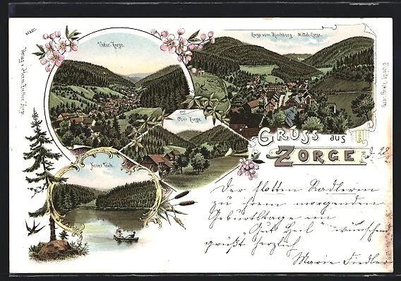 LITHOGRAPHIE Neuer Teich 1899 EUR 20,00