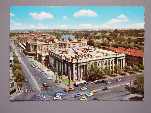 R&L Postcard: Parliament House and Central Station Adelaide Australia Engelander