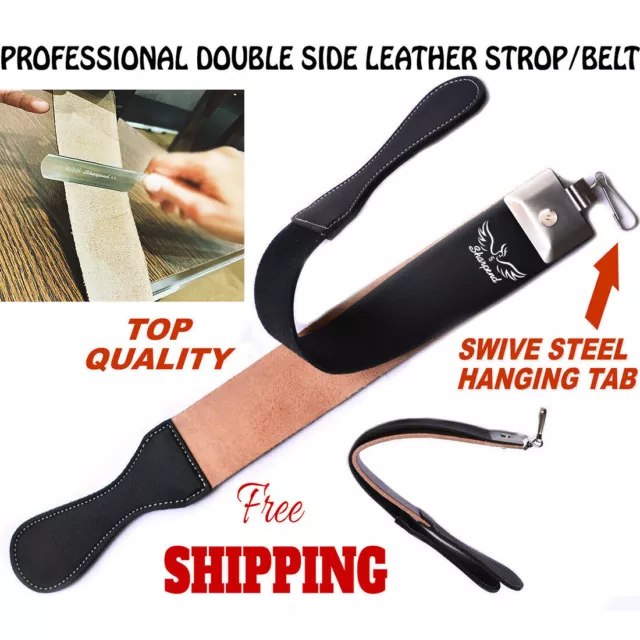 Barber Leather Straight Razor Sharpening Strop Shaving Strap Sharpening  Belt/xa