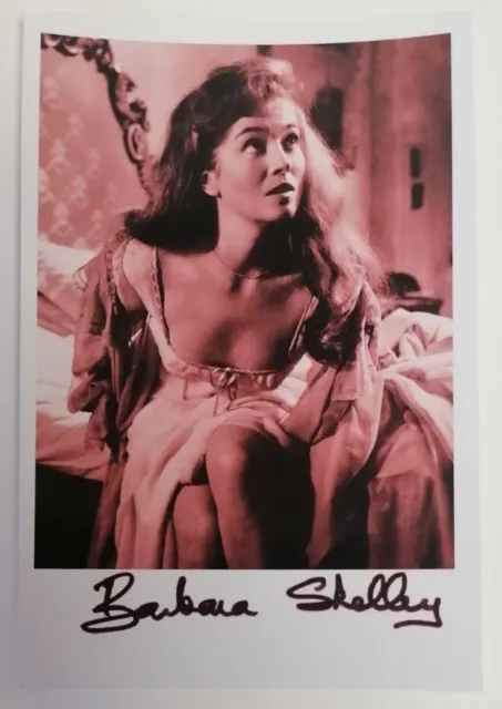 PRINT - Hammer Horror Actress Barbara Shelley Autograph Reprint 6"X4" Photo