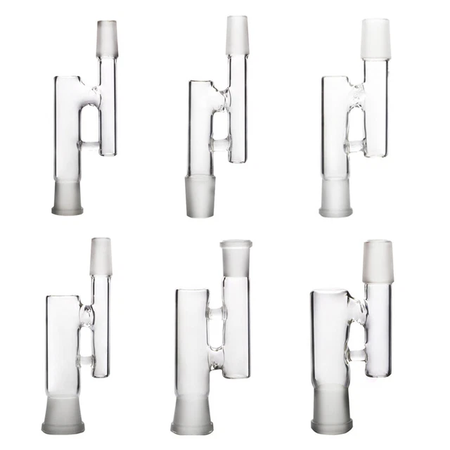 Straight 10mm 14mm 18mm male to female glass Pipe Bong Adapter Connector Water