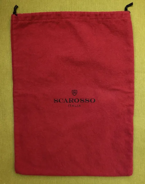 Bolsa de zapatos SCAROSSO bolsa de polvo rojo cordón almacenamiento viaje (14"x10") 36x26 cm