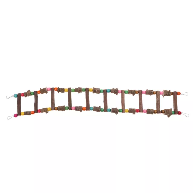 Holz Leiter Hängebrücke Schaukel Spielzeug für Vogel  Grau Kakadu Ara