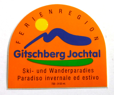 Adige Souvenir-Aufkleber Schnals Sporthotel Kurzras Alto Adige Ötztal E 80er Oldtimer 