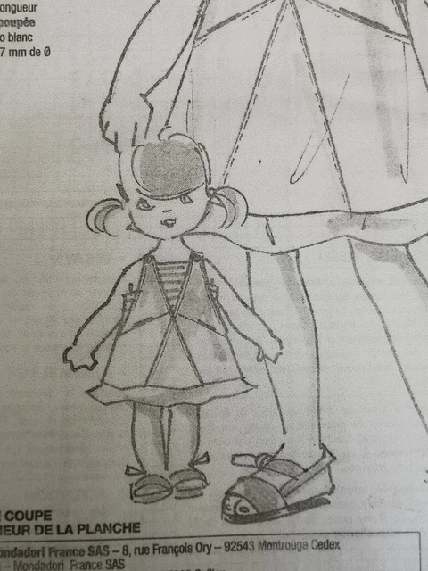 Patron De Couture Pour Robe De Poupée Émilie - Modes & Travaux Septembre 2014 - Occasion