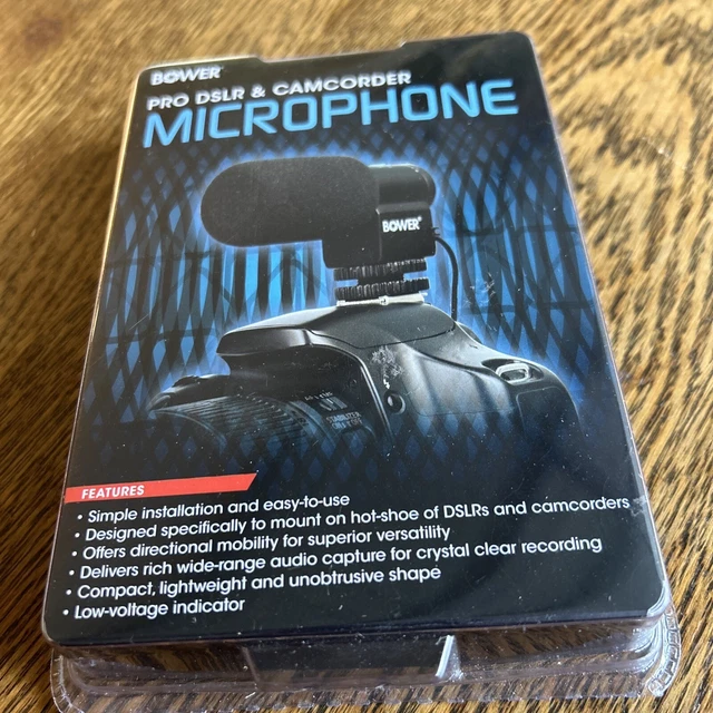 Bower Pro DSLR & Camcorder Microphone New In Package