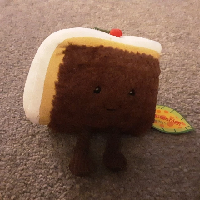 JELLYCAT AMUSEABLE SLICE of Christmas Cake New £22.00 PicClick UK