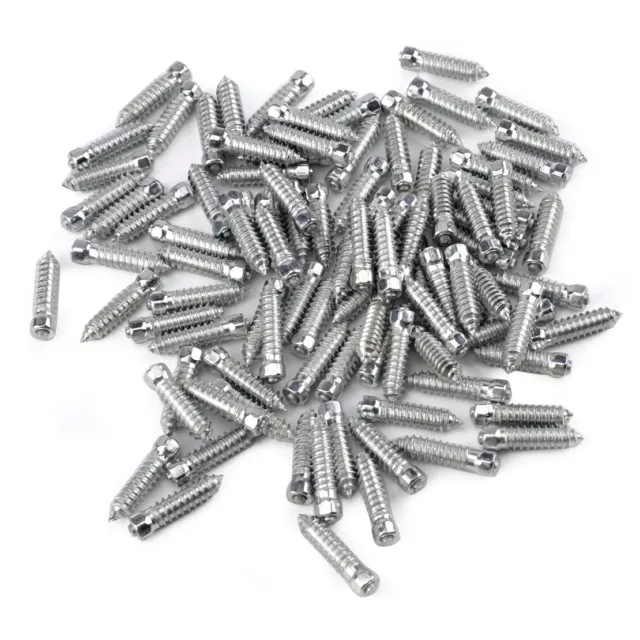 LOT/100pcs Car Motorcycle 25x6mm Tires Screw Snow Spikes Wheel Chains Studs