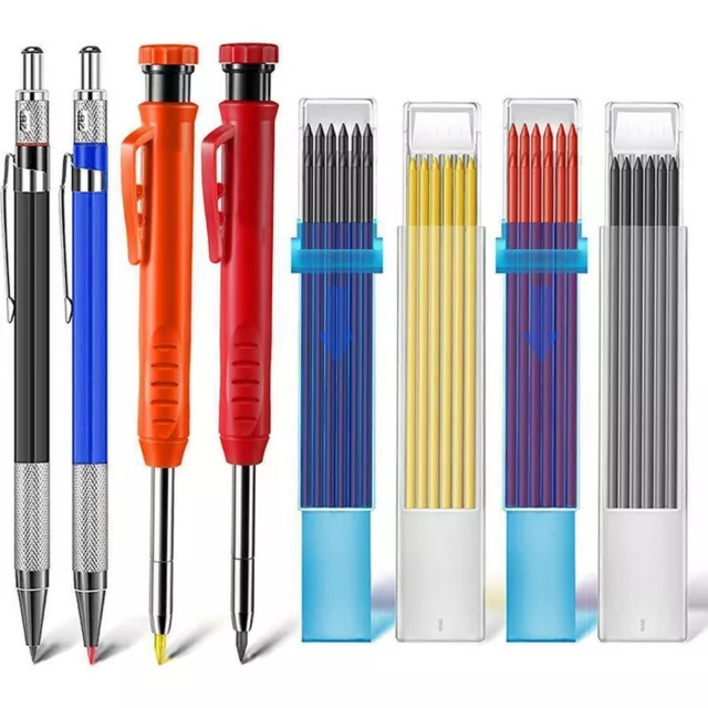 Crayons de menuisier durables en ABS et en acier inoxydable dans l'emballage opt