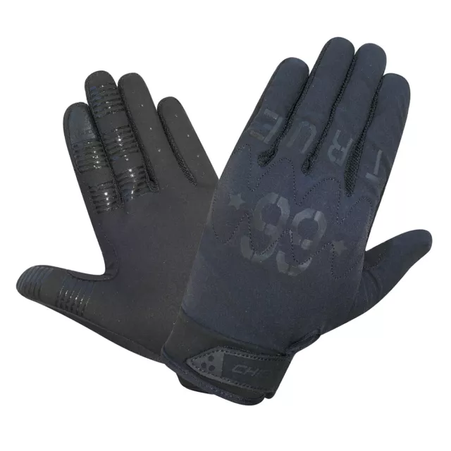 Chiba Double Six Active-Line Full Fingered MTB Glove in Black - Small
