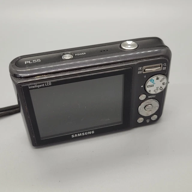 Samsung PL55 12,2 megapixel fotocamera digitale compatta testata nera 2