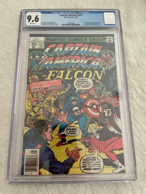 CAPTAIN AMERICA #217 - CGC 9.6 - White Pages - 1st app. of Marvel Man - 1978