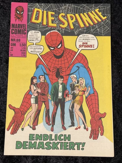 DIE SPINNE NR 88 WILLIAMS VERLAG Marvel Comic Spiderman Deutsch JF291