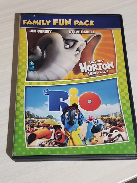 RIO/ROBOTS/DR. SEUSS HORTON Hears a Who! Bilingual, 3-Disc DVD, 2014 ...
