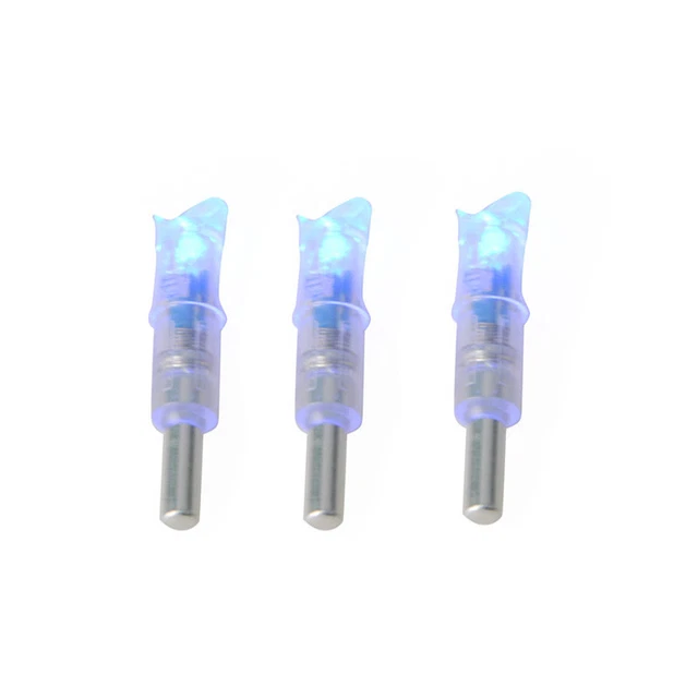 3pcs LED Crossbow Lighted Nocks Arrow Tail Archery ID 0.297"-0.302" Bolt 7.6MM 2