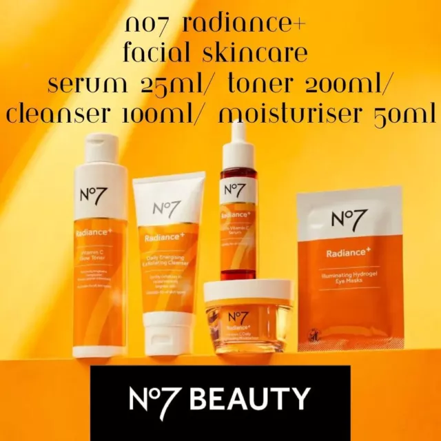 No7 Radiance Vitamin C Day Cream/ Toner / Serum/ Cleanser BRAND NEW & BOXED
