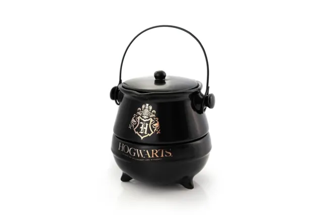 Harry Potter Tea-For-One Cauldron Teapot And Cup Set | Featuring Hogwarts Crest
