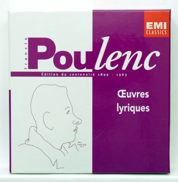 ANDRE CLUYTENS, REGINE CRESPIN, DERVAUX ⸺ POULENC vocal works ⸺ EMI 5xCDs NM