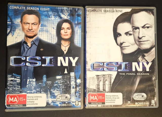 CSI NY SEASONS 1-9 Complete Set - DVD Region 4 - Good