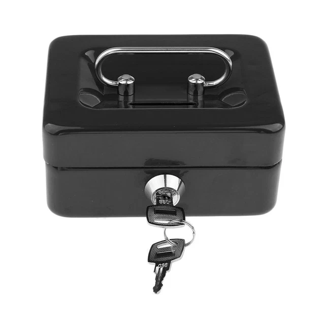 Creative Portable Metal Storage Container Lock Box Noir