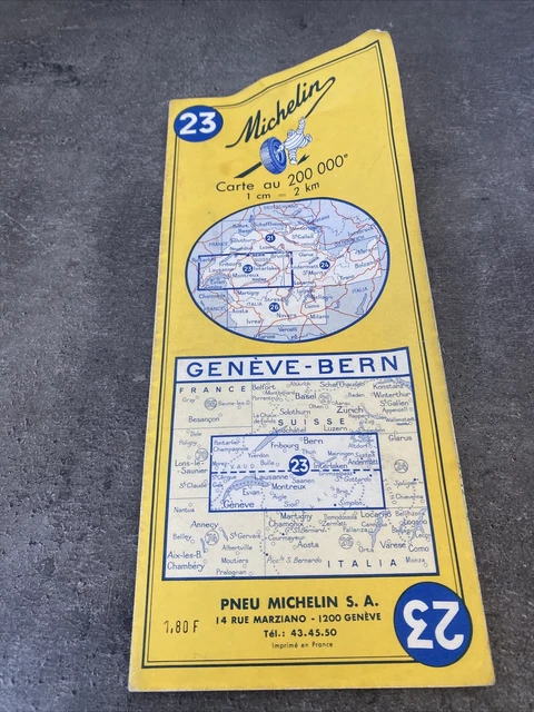 Carte Michelin n 23 Genève Berne - Collection
