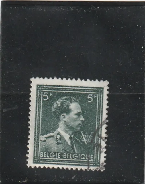 L6001 BELGIQUE timbre Y&T N° 646 de 1943 " Leopold III " Oblitéré