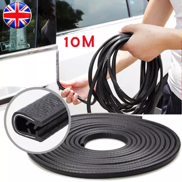 10M Car Door Boot Edge Protector Strip Trim U Shape Guard Seal Rubber Universal